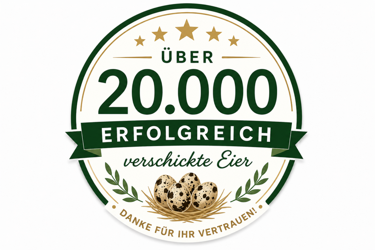 Über 20.000 erfolgreich verschickte Bruteier!